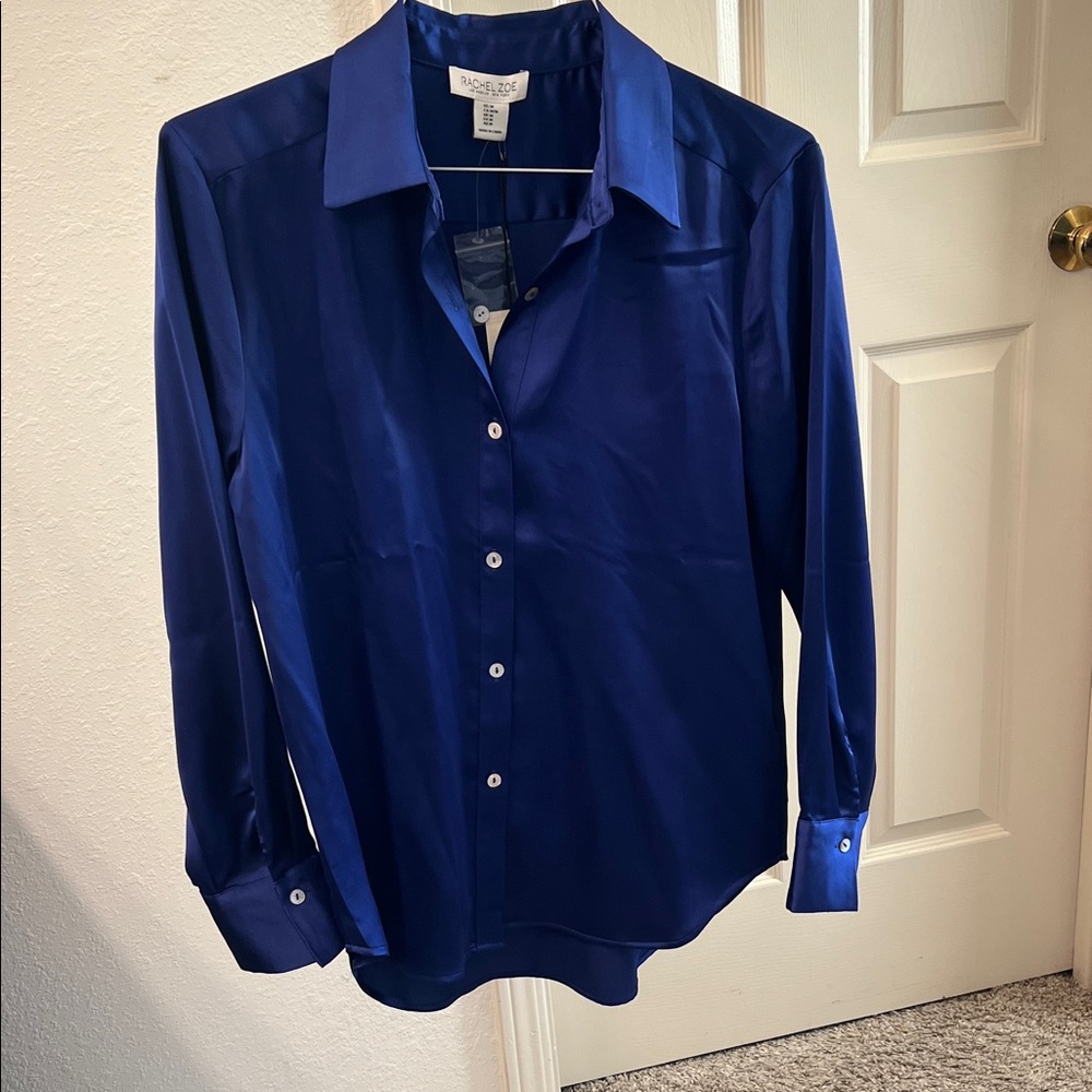 Rachel Zoe Purple Blouse Size M